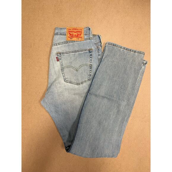 Mens Levi's Strauss & Co light wash jeans 505‎ 32X34 - Picture 4 of 8